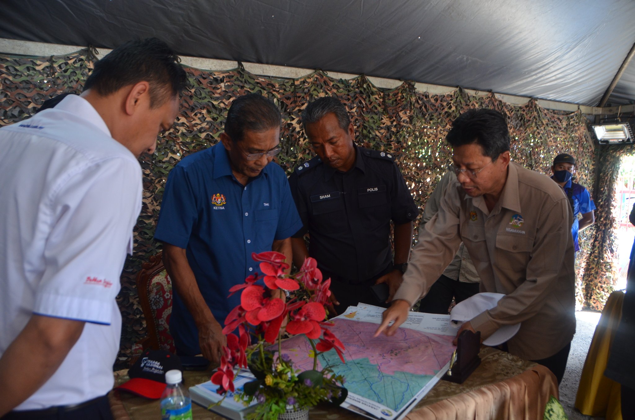 Lawatan Tapak Menteri Tenaga dan Sumber Asli ke Kawasan Bencana Geologi Aliran Puing, Baling, Kedah