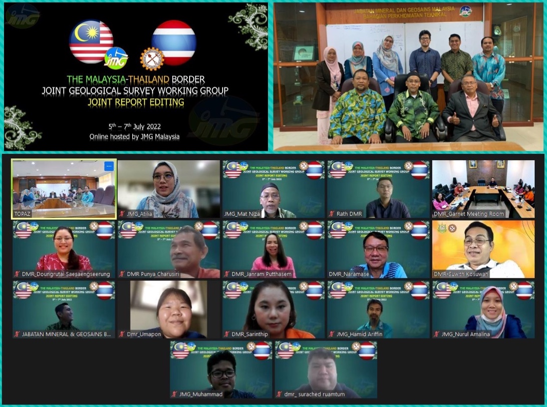 Penyuntingan Laporan Teknikal Kumpulan Kerja Penyiasatan Bersama Geologi Sempadan Malaysia Thailand