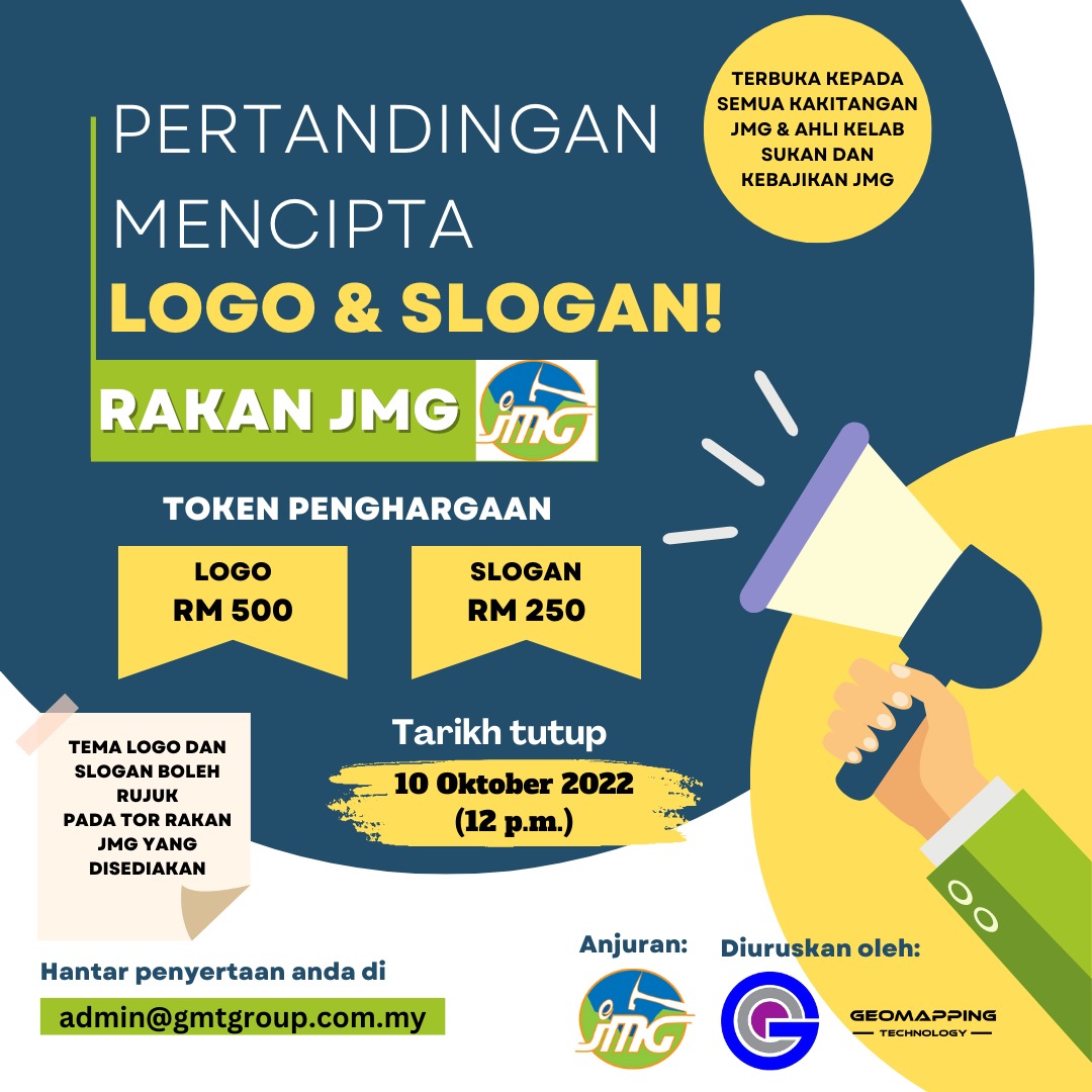 POSTER MENCIPTA LOGO DAN SLOGAN RAKAN JMG