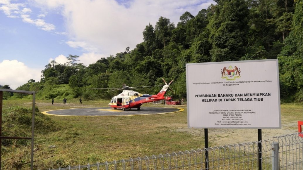 Hutan Simpan Kekal (HSK) Kenderong Catat Sejarah, Dilengkapi Tapak Pendaratan Helikopter dan Telaga Tiub